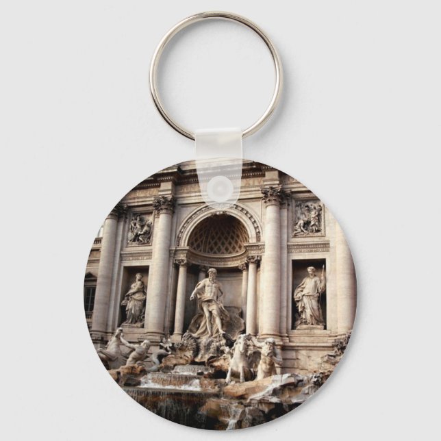 Trevi Fountain Rom Italien Reisen Schlüsselanhänger (Vorderseite)