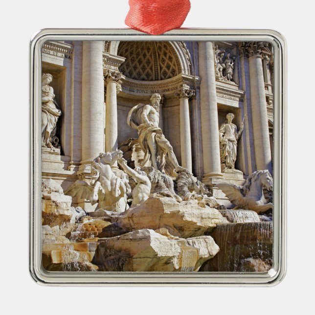 Trevi Fountain Silbernes Ornament (Vorne)