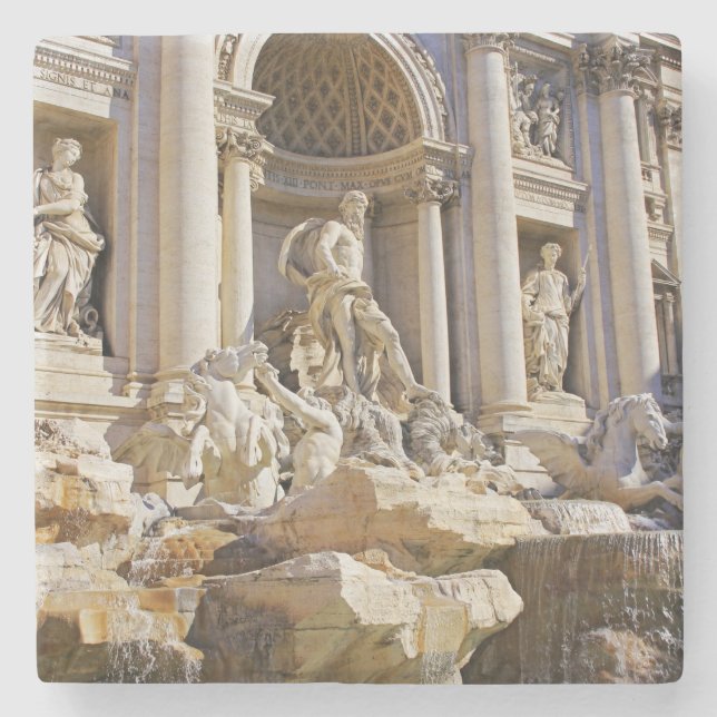 Trevi Fountain Steinuntersetzer (Vorderseite)