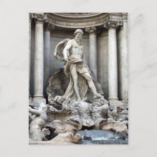 Trevi-Statue Postkarte
