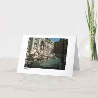 Trevi, Trevi-Brunnen - Rom 1762 Karte
