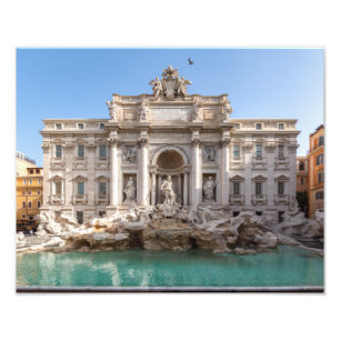 Trevibrunnen am frühen Morgen - Rom, Italien Fotodruck