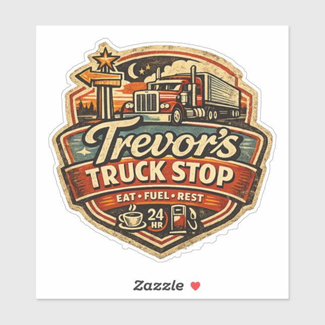 Trevor's Truck Stop Aufkleber (Blatt)