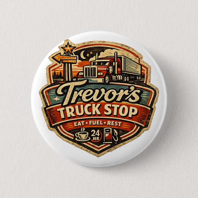 Trevors Truck-Stopp Button (Vorderseite)