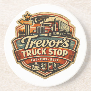 Trevors Truck-Stopp Getränkeuntersetzer