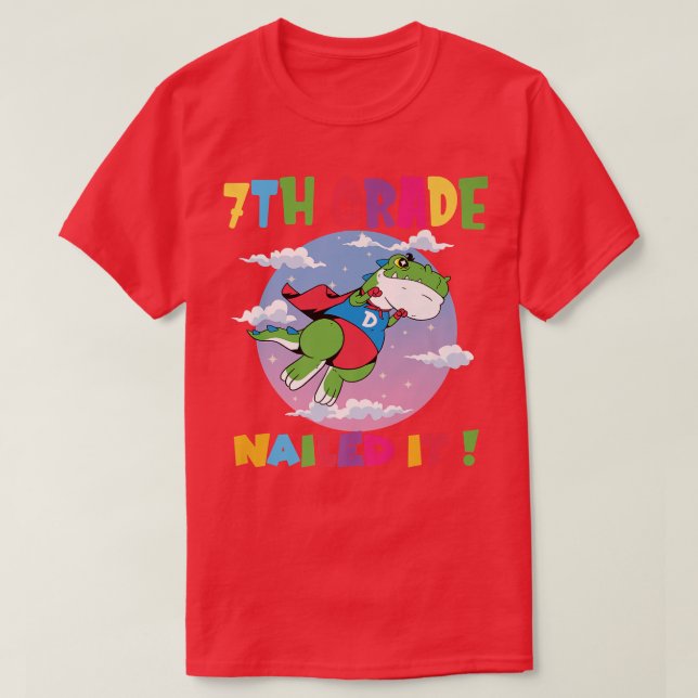 Trex 7. Klasse nagelte IT-Abschluss-Klasse von 202 T-Shirt (Design vorne)