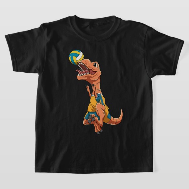 TRex Blocks Volleyball Funny Dinosaur Volleyball T-Shirt (Ablage )