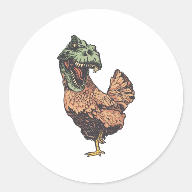 TREX CHICKEN RUNDER AUFKLEBER (Vorderseite)