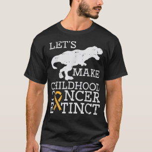 Trex Childhood Cancer Ausgestorbenes Bewusstsein D T-Shirt
