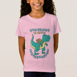 TREX Crushing Kindergarten - Schul-Dino-Design T-Shirt