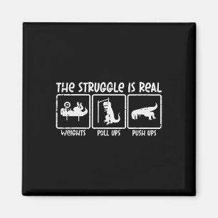 Trex Dino Kampf ist reales Gewicht Gym Workout Men Magnet