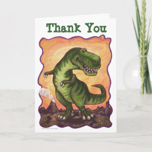 TRex Dinosaur Carte de remerciements B-Day