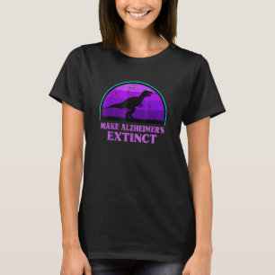 Trex Dinosaurier macht Alzheimer zum Aussterben vo T-Shirt