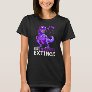 Trex Dinosaurier macht Alzheimer zum Aussterben vo T-Shirt