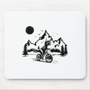 Trex fährt Fahrrad Vintage Mountainbiken Dino T-Sh Mousepad