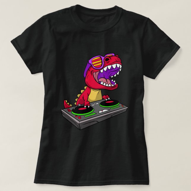Trex Fossil Museum Ausstellung Dinosaurier T-Shirt (Design vorne)
