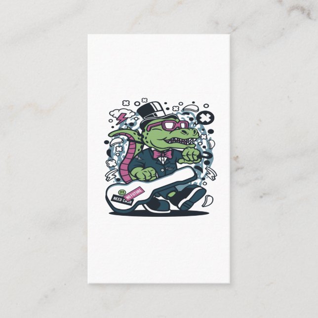 TRex Guitar Visitenkarte (Vorderseite)