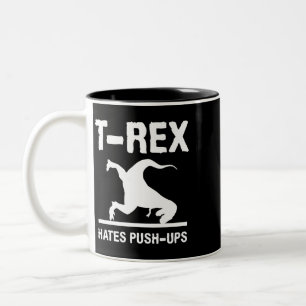 TRex Mardi Gras Dinosaur Mardi Grawr Mardi Grasaur Zweifarbige Tasse