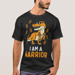 TRex Orange Band Im Ein Krieger Leukämie T-Shirt