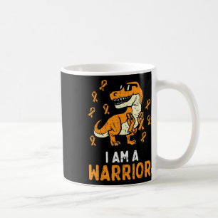 Trex Orange Ribbon Im A Warrior Leukemia Bewusstse Kaffeetasse