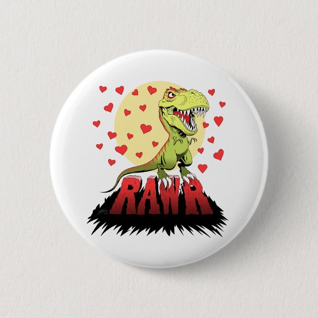 Trex Rawr Button (Vorderseite)