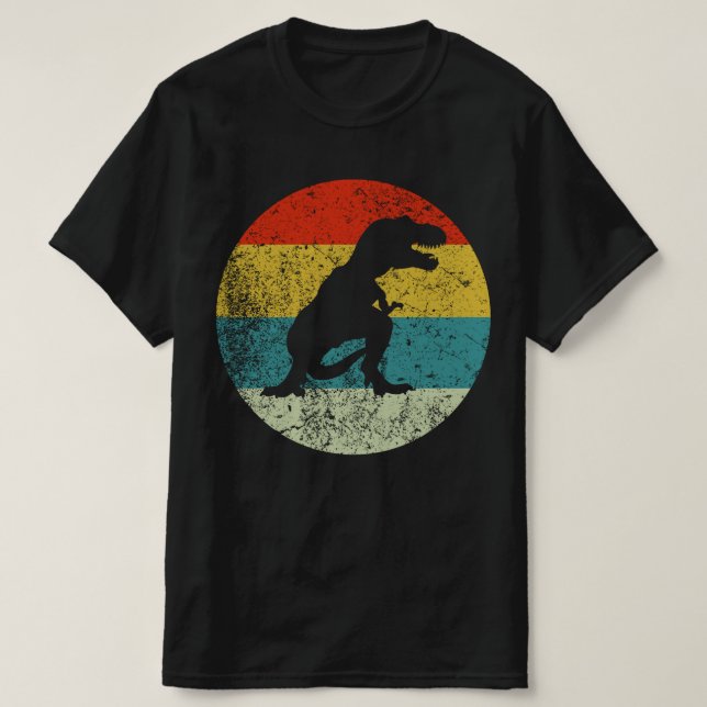 trex Retro Vintag Silhouette 70er T-Shirt (Design vorne)