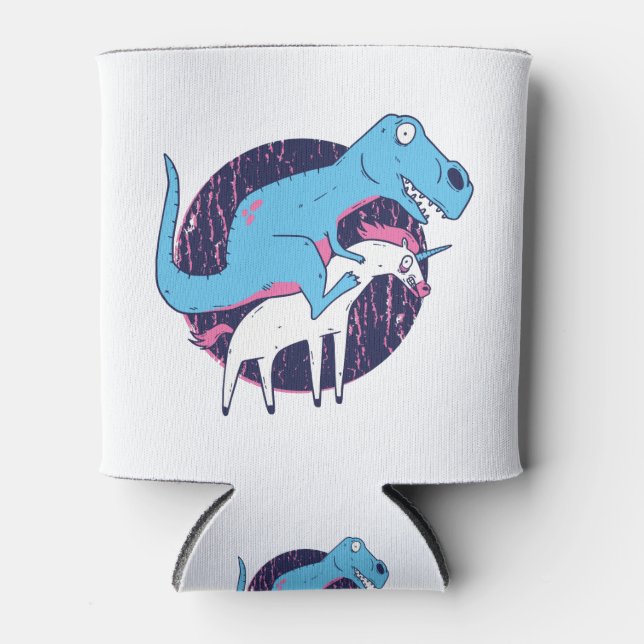 Trex Riding Unicorn Dosenkühler (Vorderseite)