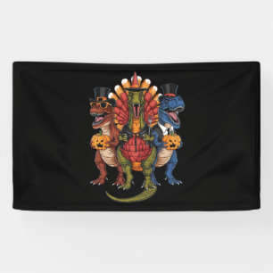 TRexgiving T-Rex Frohes Erntedankfest Dinosaurier Banner