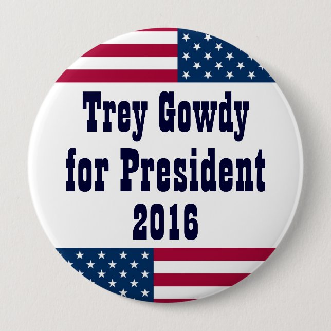 Trey Gowdy für Flagge Präsidenten-2016-American Button (Vorderseite)