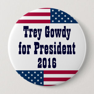 Trey Gowdy für Flagge Präsidenten-2016-American Button