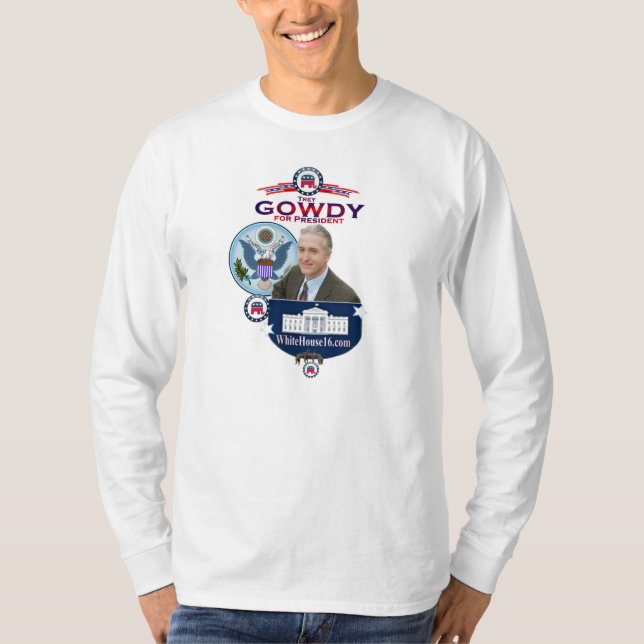 Trey Gowdy pour le Président Longsleeve T-Shirt (Devant)
