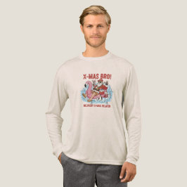 Tri-Blend Long Sleeve: Bro Santa Funny Winter T-Sh Tri-Blend Shirt