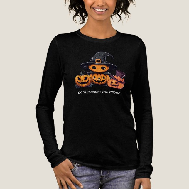 Tri-Blend-Shirt: HALLOWEEN Kürbisse #7 Tri-Blend Shirt (Vorderseite)