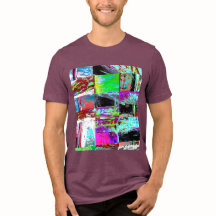 Tri-blend T-Shirt – Abstract Grid