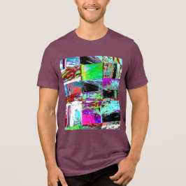 Tri-blend T-Shirt – Abstract Grid Shirt