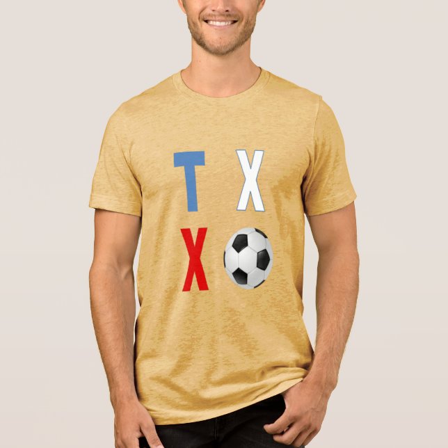Tri-blend T-Shirt  mustard TEXAS  SPORT  Shirt (Vorderseite)