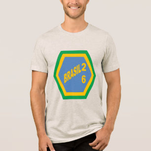 Tri-Blend-T-Shirt oatmeal BRASIL 26 Tri-Blend Shirt