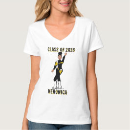 Tri-Color Dancer Black White Silver #2 T-Shirt