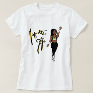 Tri Color Gelb Twirl Mädchen T-Shirt