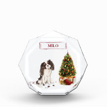 Tri-Color King Charles Spaniel Funny Christmas Dog