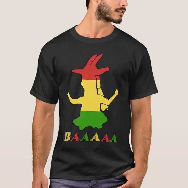 Tri Color Rasta Goat T-Shirt (Vorderseite)