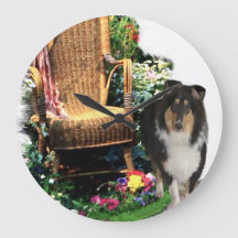 Tri Color Rough Collie Kunstgiesserei