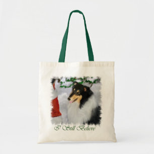 Tri-Color Rough Collie Weihnachtsgeschenke Tragetasche
