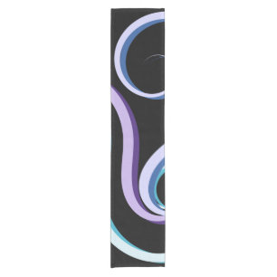 Tri-Color-Swirl Kurzer Tischläufer