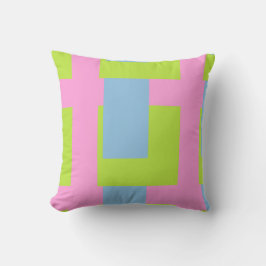 Tri Color Throw Pillow Kissen