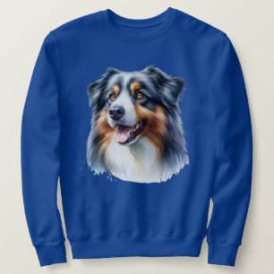 Tri-Colored Australian Shepherd Dog Sweatshirt