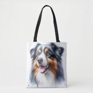 Tri-Colored Australian Shepherd Dog Tasche