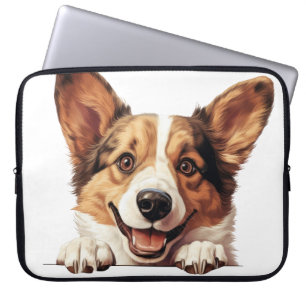 TRI-COLORED CARDIGAN WELSH CORGI DOG LAPTOPSCHUTZHÜLLE
