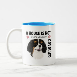 Tri-Colored Cavalier King Charles Spaniel   Zweifarbige Tasse