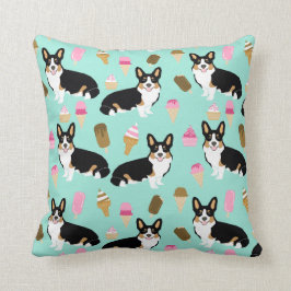 Tri Colored Corgi Ice Creme Kopfkissen - niedliche Kissen